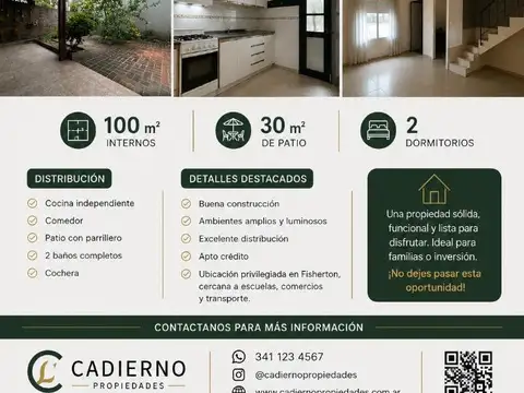 CASA EN VENTA – FISHERTON