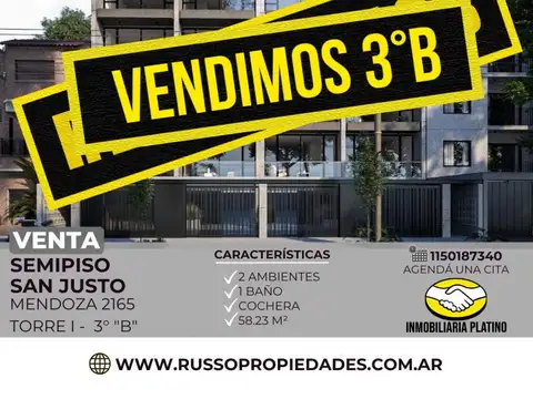 Venta Semipiso 2 Ambientes San Justo