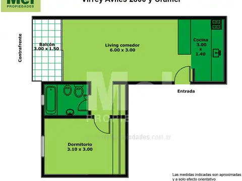 Virrey Aviles 2800, Piso 3