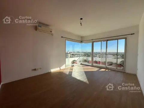 Moderno depto.2 amb. Amplios balcones c/ Vista.Cochera fija 2 autos. Edificio c/piscina, sum y segur