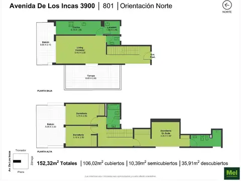 Av De Los Incas 3900, Piso 8