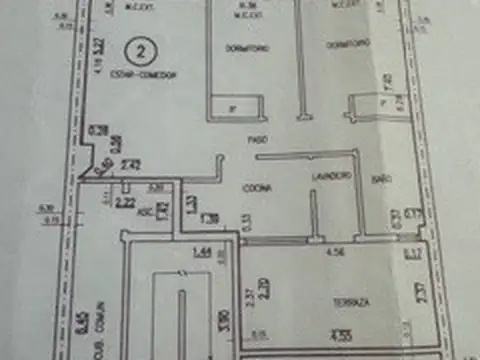 Departamento 3 ambientes con 1 baño