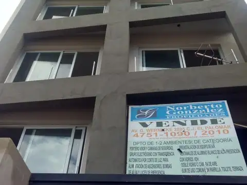EN VENTA EN EL PALOMAR FRENTE A LA ESTACION DEPARTAMENTOS DE 2 AMBIENTES A ESTRENAR - FICHA 7581