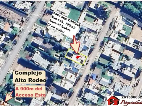 Alto Rodeo Casa 300/120m2 3dor+3baños A 900m R.7