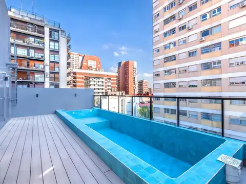 Monoamb. amoblado y equip. estrenar, Piso 7° A, al Fte,