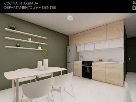 Departamento 3 ambientes con 1 baño