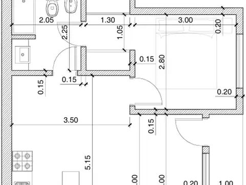 Depto Tipo Casa en Venta de 2 ambientes