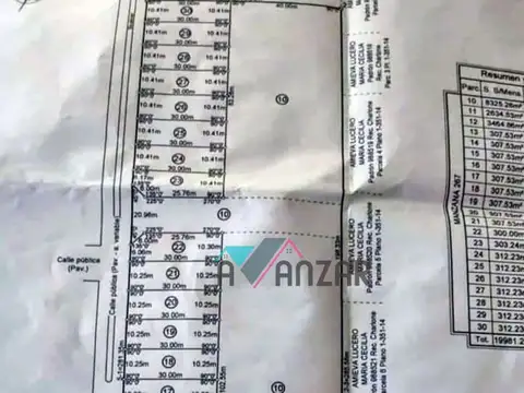 Terreno en Venta 10  mts Frente