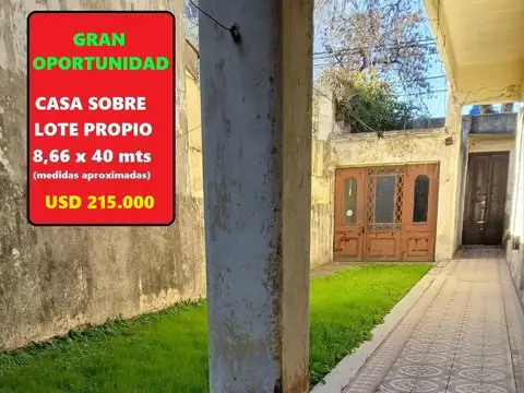 Casa/Lote a una cuadra de Devoto