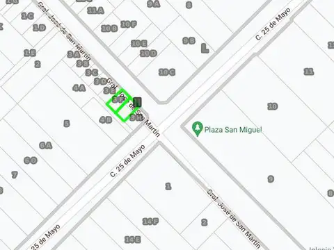 Terreno en Venta 18  mts Frente