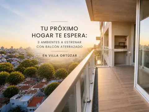 DEPARTAMENTO 3 AMBIENTE VENTA VILLA ORTUZAR BALCON