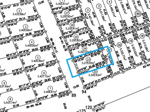 Terreno en Venta, FOS 75