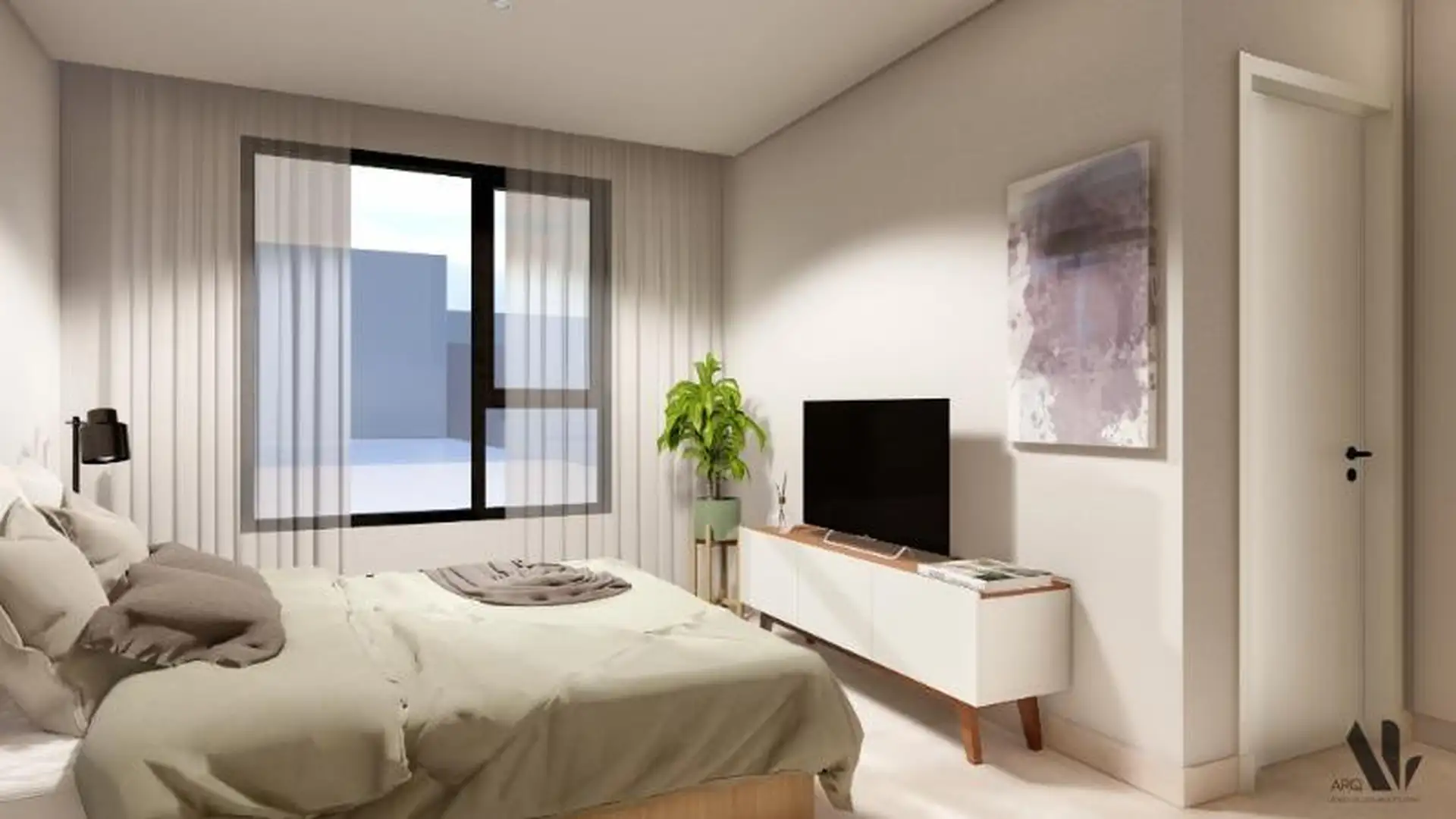 Depto 2 amb, 53m² con balcón — Chauvin