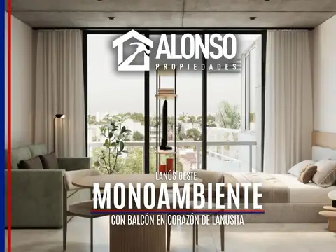 VENTA - MONOAMBIENTE A ESTRENAR CON BALCÓN - LANÚS