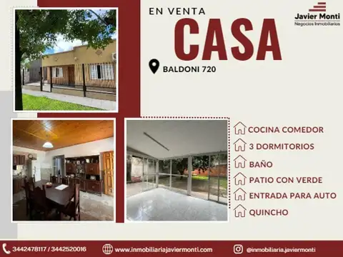 CASA EN VENTA - Baldoni
