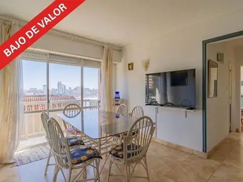 VENTA DEPARTAMENTO 3 AMBIENTES VISTA AL MAR.