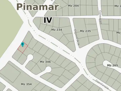 Terreno de 1238m2 en Venta - Cariló