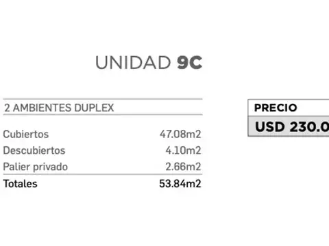 Darregueyra 2200, Piso 9