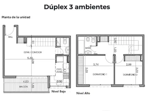 Departamento en Venta de 3 ambientes
