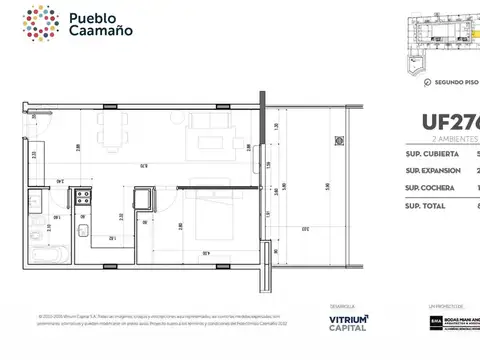 Pueblo Caamaño 650 , Piso 2