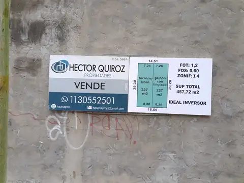 Galpon en Venta en Barrio Carupa, USD 260.000
