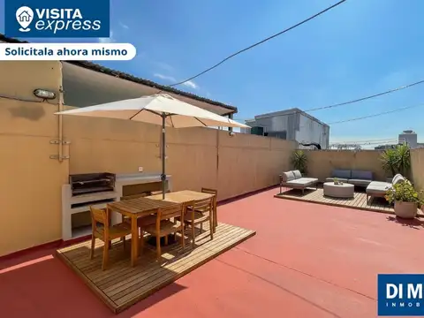 Luminoso PH de 3 Ambientes con Terraza Propia