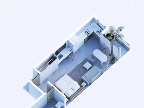 Departamento en Venta de 1 dormitorio