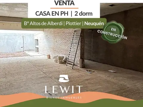 Venta Casa en Construcción 2 Dormitorios | Altos de Alberdi Plottier | Entrega Dic. 2026