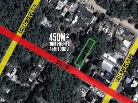 Terreno en venta - 450 mts2 - Mar Azul