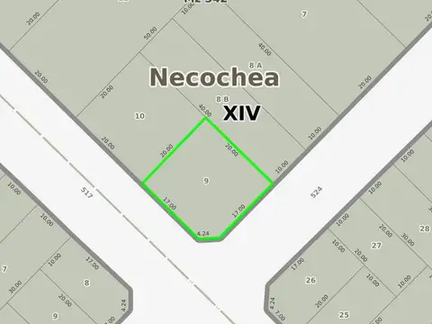 Terreno en Venta en Necochea, USD 25.000