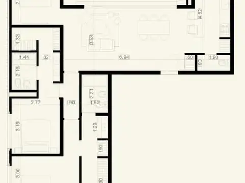 Departamento en Venta de 1 dormitorio