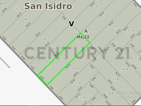 Terreno en Venta de 334,0 m2