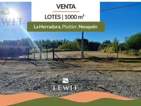 Venta terreno | 1000 m² | Bº La Herradura | Plottier