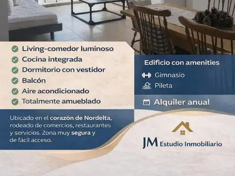 2 Departamento en alquiler nordelta
