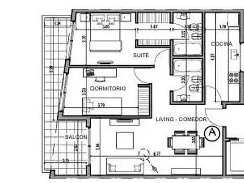 Departamento en Venta de 3 ambientes