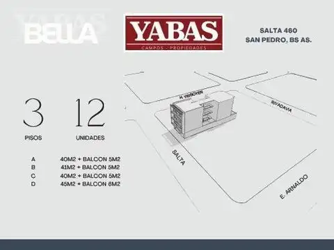 Departamento en Venta en San Pedro, USD 85.000