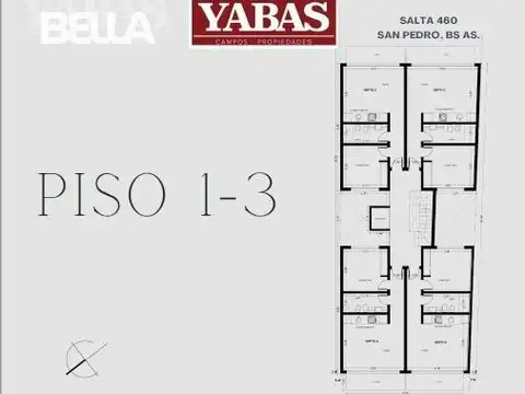 VENTA - DEPARTAMENTOS AL POZO - "BELLA" , SALTA 460 (SAN PEDRO, BUENOS AIRES)