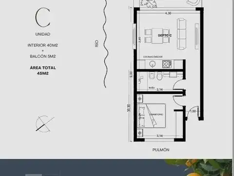 Departamento en Venta en San Pedro, USD 85.000