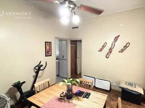 Departamento 2 ambientes con 1 baño