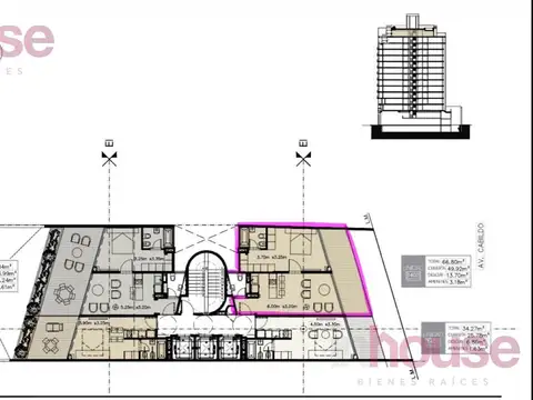 Departamento 2 ambientes con 1 baño