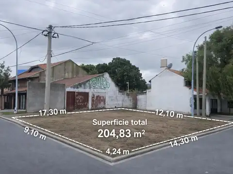 LOTE EN ESQUINA IDEAL VIVIENDA y/o LOCAL