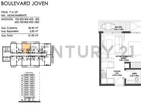 MONOAMBIENTE en Venta Tigre - Brickell Joven