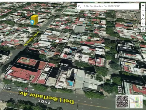 Terreno en Venta 14  mts Fondo