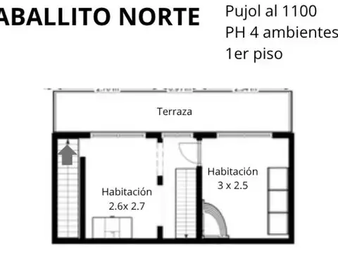 Depto Tipo Casa en Venta en Caballito, USD 249.000