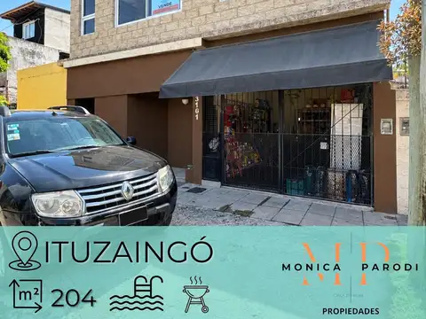 CASA CON PILETA EN VENTA EN ITUZAINGO, A DOS CUADRAS DE ACCESO OESTE Y MARTIN FIERRO