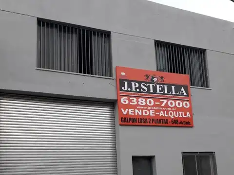 Galpón Industrial de Losa - 650 m² Cubiertos en 2 Plantas sobre Lote 10 x 33 - San Justo