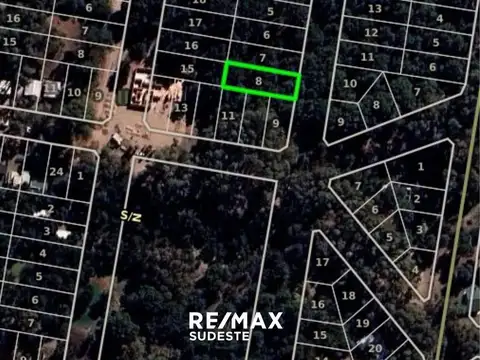 Lote arbolado en Balneario Sauce Grande