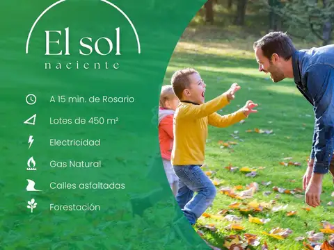 Lote en barrio El Sol Naciente