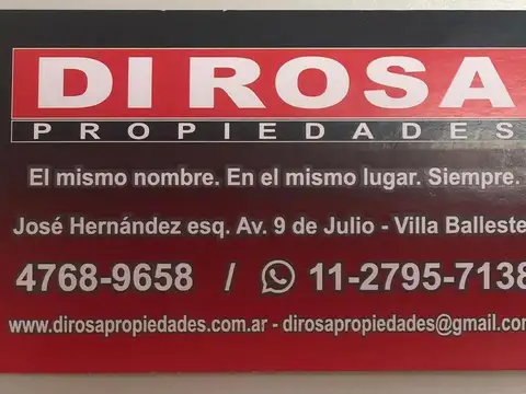 Casa 3 ambientes con 1 baño