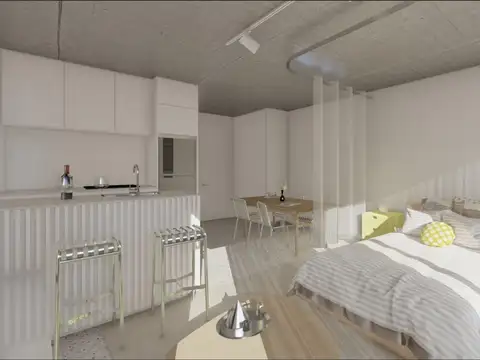 Departamento Monoambiente con 1 baño